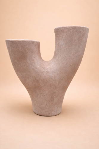 Wazon ceramiczny brązowy Y