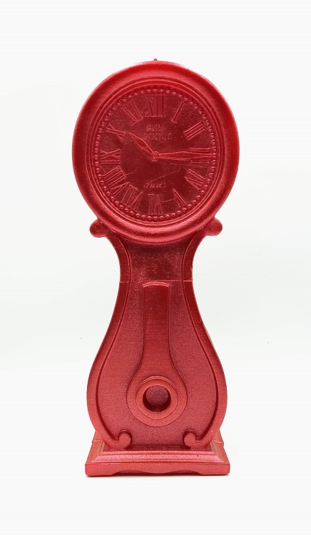 Świeca Red Clock Metallic