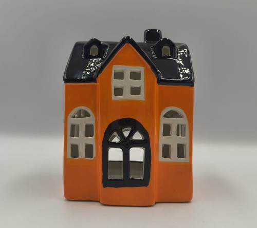 Ceramiczny Domek z Czarnym Dachem