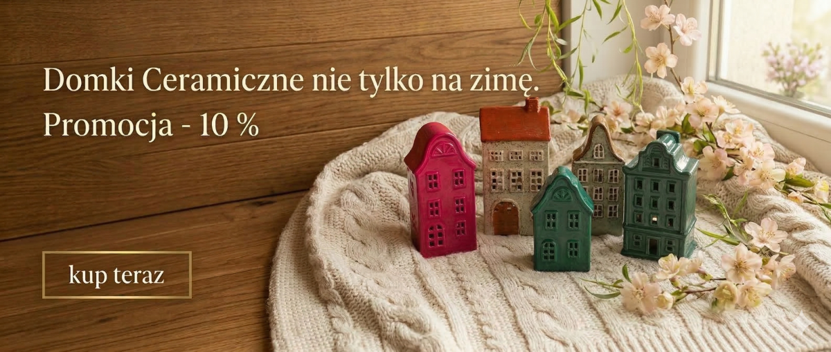 Ceramiczne domki dekoracyjne z oświetleniem LED i tealight – nowość Sgraffi